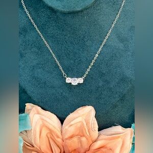 Diamond Channel Pendant Necklace NEW!